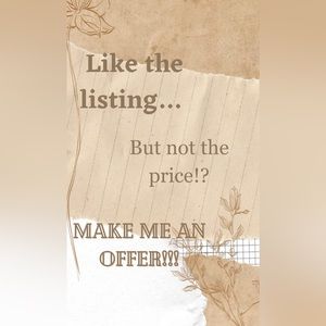 Make me an offer…
